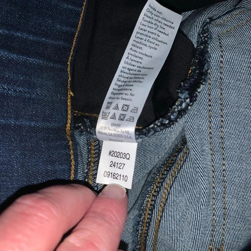 Spanx Distressed Ankle Skinny Jean Medium Wash - Picture 6 of 7